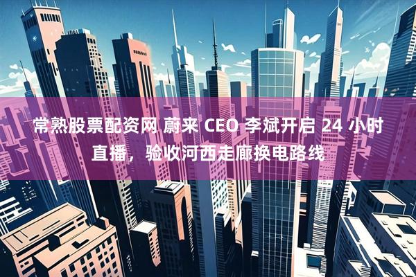常熟股票配资网 蔚来 CEO 李斌开启 24 小时直播，验收河西走廊换电路线